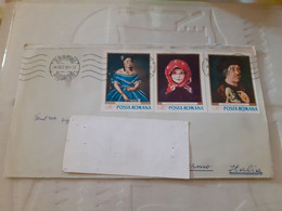 LETTERA CON COMMEMORATIVI ROMANIA 1968 - Postmark Collection