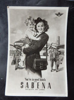 Aviation - Avion - SABENA BELGIAN AIR LINES You're In Good Hands With SABENA - 2 Scans - Other