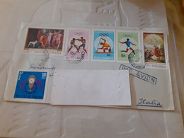 LETTERA CON COMMEMORATIVI ROMANIA ANNI 60 - Postmark Collection