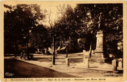CPA St-GERMAIN-LAVAL Place De La Genetine. Monument Aux Morts (663740) - Saint Germain Laval