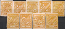 BRAZIL - COMPLETE SET EMPIRE NEWSPAPERS 1889 - MH - Unused Stamps