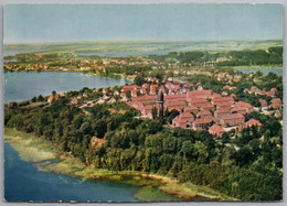 Plön - Am See 5   Luftbild Version Rand Geriffelt Himmel Und Wasser Grau - Ploen