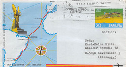 12425" RAID PALOS DE MOGUER-BUENOS AIRES 1926-AEROGRAMA" SELLO DE GOMA HOTEL DON JOSE-BENIDORM-ALICANTE - Cartas & Documentos