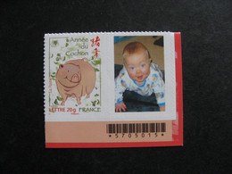 F). TB  N° 4001B , Neuf XX. Autoadhésif. Vignette Personnalisée . - Personalized Stamps