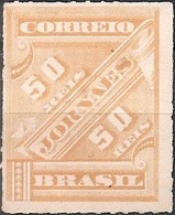 BRAZIL - EMPIRE NEWSPAPERS (50 RÉIS, NEW COLORS) 1889 - NEW NO GUM - Unused Stamps