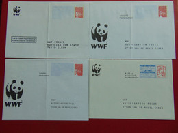 Très Beau Lot D'enveloppes Réponses "WWF" Toutes Différentes - PAP: Antwoord