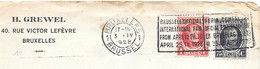 LETTRE  N° 256 N°204..1928.. SUR LETTRE   BRUSSELS OFFICIAL APRIL 1928. TBE SCAN - Flammes