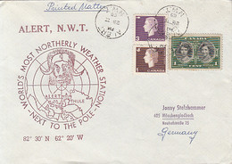 NORTH POLE, RESEARCH STATIONS, ALERT WEATHER STATION, SPECIAL COVER, 1965, CANADA - Wetenschappelijke Stations & Arctic Drifting Stations