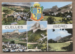 CPSM 38 - CLELLES - TB CP Multivue Dont Vues Générales , Vallée , Etc... - Clelles