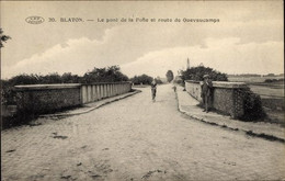Blaton Le Pont De La Folie Et Route De Quevaucamps TRES RARE - Bernissart