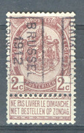 België PR1780B (X) Cote BEF250 - Rolstempels 1910-19