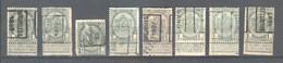 België 8x PR 1895-1910 (X) - Roller Precancels 1894-99