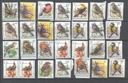 België 44x V Vogels (X) (2 Scans) - Typo Precancels 1986-96 (Birds)