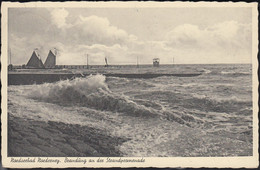 D-26548 Norderney - Nordseebad - Brandung - Fischerboote - Nice Stamp (50er Jahre) - Norderney
