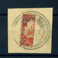 CAROLINE ISLANDS  -  1901-10 10pf Bisect Used On Piece - Caroline Islands