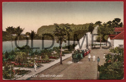 SAO TOME AND PRINCIPE - ROÇA AGUA IZÉ - JARDIM DA SEDE - 1929 PC - Sao Tome Et Principe