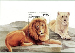 GAMBIE Lion, Lions, Felin , Félins,  Lowe, Yvert BF 296 Neuf Sans Charniere ** MNH - Felini