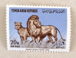 YEMEN  Lion, Lions, Felin , Félins,  Lowe, Yvert N° 91 Neuve Sans Charniere ** MNH - Roofkatten