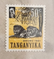 TANGANYIKA Lion, Lions, Felin , Félins,  Lowe, Yvert N° 45 Neuve Sans Charniere ** MNH - Felini