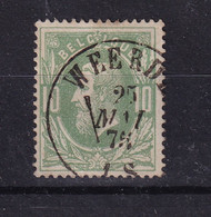 DDZ 072 -- Timbre No 30 Double Cercle WEERD(E) 1875 -  COBA 30 EUR - 1869-1883 Leopold II