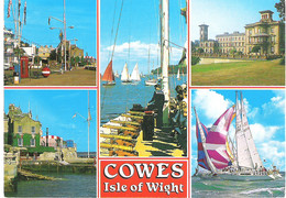 SCENES FROM COWES, ISLE OF WIGHT, ENGLAND. USED POSTCARD Jo9 - Cowes