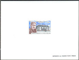 ST. PIERRE & MIQUELON (1987) Dr. Dunan. Clinic. Deluxe Sheet. Scott No 491, Yvert No 476. - Imperforates, Proofs & Errors