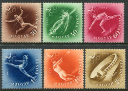 HUNGARY 1952 Olympic Games, Helsinki MNH / **  Michel 1247-52 - Nuevos