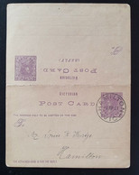 New South Wales, Post Cart (REPLY.) One Penny HAMILTON - Otros & Sin Clasificación