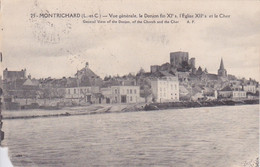 41 - MONTRICHARD - VUE GENERALE DEPUIS LES RIVES DU CHER - CACHET DAGUIN AU DOS - Montrichard