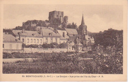 41 - MONTRICHARD - VUE GENERALE DU DONJON VUE PRISE DE L'ILE DU CHER - Montrichard