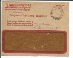 Lettre Bureau Des Télégrammes Suisse, Lausanne (1.10.1930) - Télégraphe