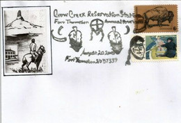 Crow Creek Indian Reservation. Fort Thompson, South Dakota. USA.  Letter - American Indians