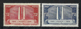 FRANCE 1936: Les Y&T 316-317, Neufs** - Neufs