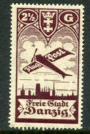 DANZIG 1924 Airmail 2½ G. MNH / **.  Michel 206 - Nuovi