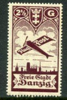 DANZIG 1924 Airmail 2½ G. MNH / **.  Michel 206 - Ungebraucht