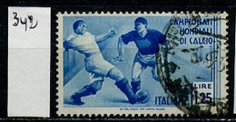 CMF Italie - Italy - Italien 1934 Y&T N°342 - Michel N°483 (o) - 1,25l Joueurs De Football - 1934 – Italië