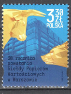 Poland 2021 - Warsaw Stock Exchange - Mi.5290 - MNH(**) - Unused Stamps