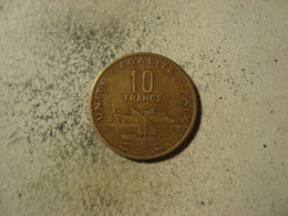 MONNAIE DJIBOUTI 10 FRANCS 1977 - Gibuti