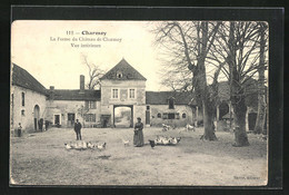 CPA Charmoy, La Ferme Du Chateau De Charmoy Vue Interieure - Charmoy