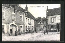 CPA Cerisiers, Rue De La Poste - Cerisiers