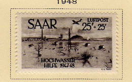Sarre (1948) - P A Victimes Des Inondations  - Neuf* - MLH - Posta Aerea