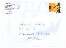 (QQ 16) Letter Posted From Poland To Australia (1 Letters) - Cartas & Documentos