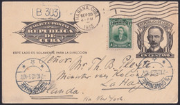 1904-EP-190 CUBA 1904 JOSE MARTI POSTAL STATIONERY TO NEDERLAND HOLLAND. - Cartas & Documentos