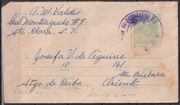 1968-EP-75 CUBA 1968 POSTAL STATIONERY ECHEVARRIA USED STA CLARA TO SANTIAGO DE CUBA. - Cartas & Documentos