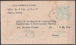 1968-EP-76 CUBA 1968 POSTAL STATIONERY ECHEVARRIA USED GUINES TO HABANA. - Brieven En Documenten