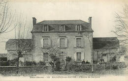 CPA FRANCE 79 "Mazières En Gatines, Ecole De Garçons" - Mazieres En Gatine