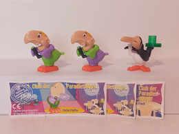 KINDER SURPRISE 2001 Deutch :          Série " Perroquets " + 3 BPZ - Montables