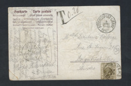 Postkaart Met Stempel BOUHOUT-LEZ-LIERRE Dd. 9/1/1907 Met Bijkomende STRAFPORT  ; Staat Zie 2 Scans ! LOT 114 - Sonstige & Ohne Zuordnung