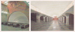 Postcard Unused 1987 - The Moscow Metro -  Borovitskaya  Station - 1985 - Métro