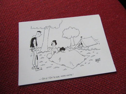 Humour Illustrateur JACQUES FAIZANT 1982 Oh Si On L A Vue Votre Vache CPM NEUVE  Camping Fermier - Faizant